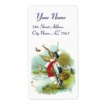 MR PELICAN FISHING PERSONALIZED SHIPPING LABELS