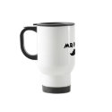 "Mr. PEPster" White Travel Mug by PEPInc "Mr. PEPster" White Travel Mug