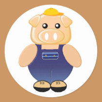 Mr. Piggly Wiggly stickers