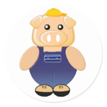 Mr. Piggly Wiggly stickers