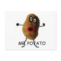 Mr Potato Cartoon Postcard