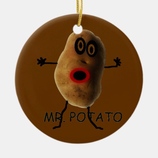 mr potato christmas ornament zazzle mr potato christmas ornament zazzle