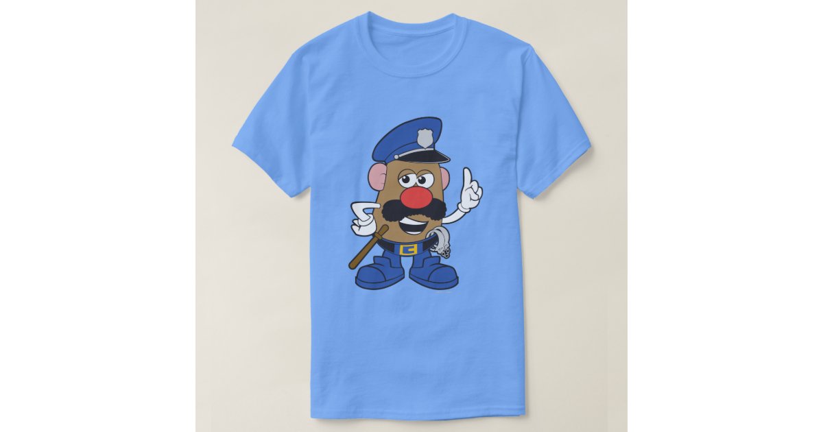 Mr Potato Head Policeman T Shirt Zazzle 