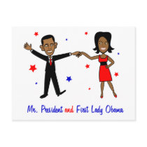 Mr. President and First Lady Obama postcards by nyxxie Mr. President and First Lady Obama postcards