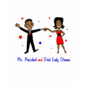 Mr. President and First Lady Obama t-shirts