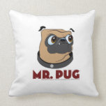 Mr. Pug and Mr. Other Pug Pillow pillows
