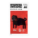 Mr Pug postage by miximals Mr Pug postage