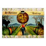 Mr. Pumpkin(Vintage Halloween Card)