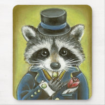 Mr Raccoon Mouse Pad