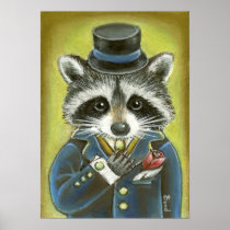 Mr Raccoon Print