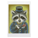 Mr Raccoon Stationery Design