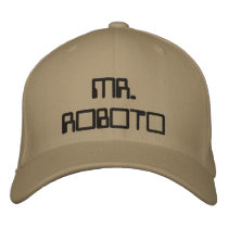 MR. ROBOTO embroidered hat embroidered hats by vintage_robots MR. ROBOTO embroidered hat embroidered hats