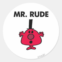 Mr Rude Classic Stickers