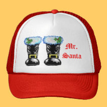 Mr. Santa's Boots Hat hats