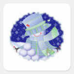 Mr. Snow Square Sticker