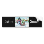 Mr Snowman Bumper Sticker Mr Snowman Bumper Sticker