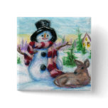 Mr Snowman Button Mr Snowman Button
