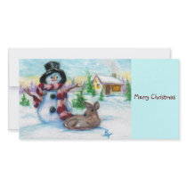 Mr. Snowman Photocard Photo Cards