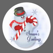 Mr. Snowman Sticker