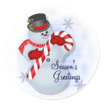 Mr. Snowman Sticker