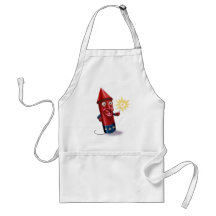 Mr. Sparkle Firecracker Toon Aprons