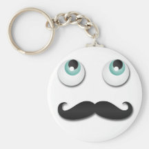 Mr.stache Keychain