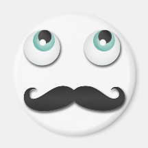 Mr.stache Refrigerator Magnet