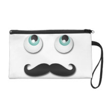 Mr.stache Wristlet Purse