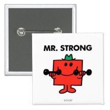 Mr Strong Classic 2 Pinback Buttons