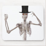 halloween, skeleton, creepy, funny, mousepad,