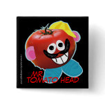 mr. tomato head humorous parody Button
