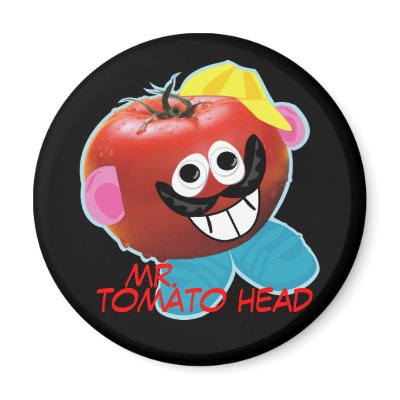 mr. tomato head humorous parody Magnet by popiconz
