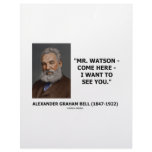 Mr. Watson - Come Here - I Want To See You Letterhead Template