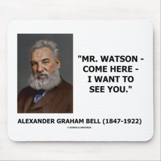 Mr. Watson - Come Here - I Want To See You Mousepad