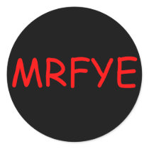 MRFYE Round Stickers (Style 1) by mrfye17 MRFYE Round Stickers (Style 1)