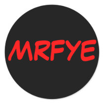 MRFYE Round Stickers (Style 2) by mrfye17 MRFYE Round Stickers (Style 2)