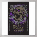 MRR Screaming Skull Poster print