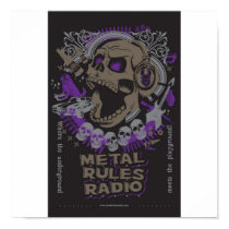MRR Screaming Skull Poster posters by MetalRulesRadio MRR Screaming Skull Poster posters