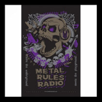 MRR Screaming Skull Poster posters