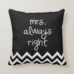 mrs.always right pillows