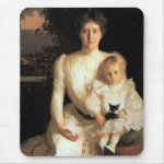 Mrs  Benjamin Thaw and her Son Mousepad