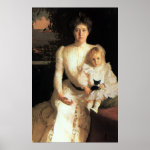 Mrs  Benjamin Thaw and her Son Poster