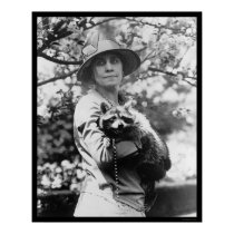 Mrs. Calvin Coolidge with her Raccoon 1923 posters by lc_vintagephotos Mrs. Calvin Coolidge with her Raccoon 1923 posters