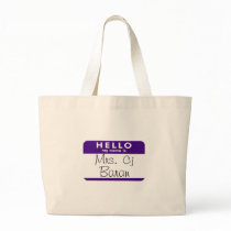 mrs cj baran nametag bags by Party_for_a_Purpose mrs cj baran nametag bags