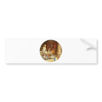 Mrs. Claus and the Elves Bake Christmas Cookies Bumper Stickers