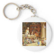 Mrs. Claus Bakes Cookies with Santa's Elves! Keychains