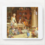 Mrs. Claus Bakes Cookies with Santa's Elves! mousepads