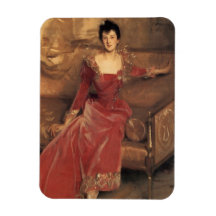 mrs. Hugh Hammersley Rectangular Magnets