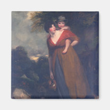 Mrs Richard Brinsley Sheridan and Her Son, Hoppner Magnets