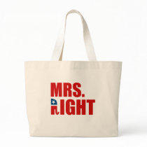 MRS. RIGHT CANVAS BAGS